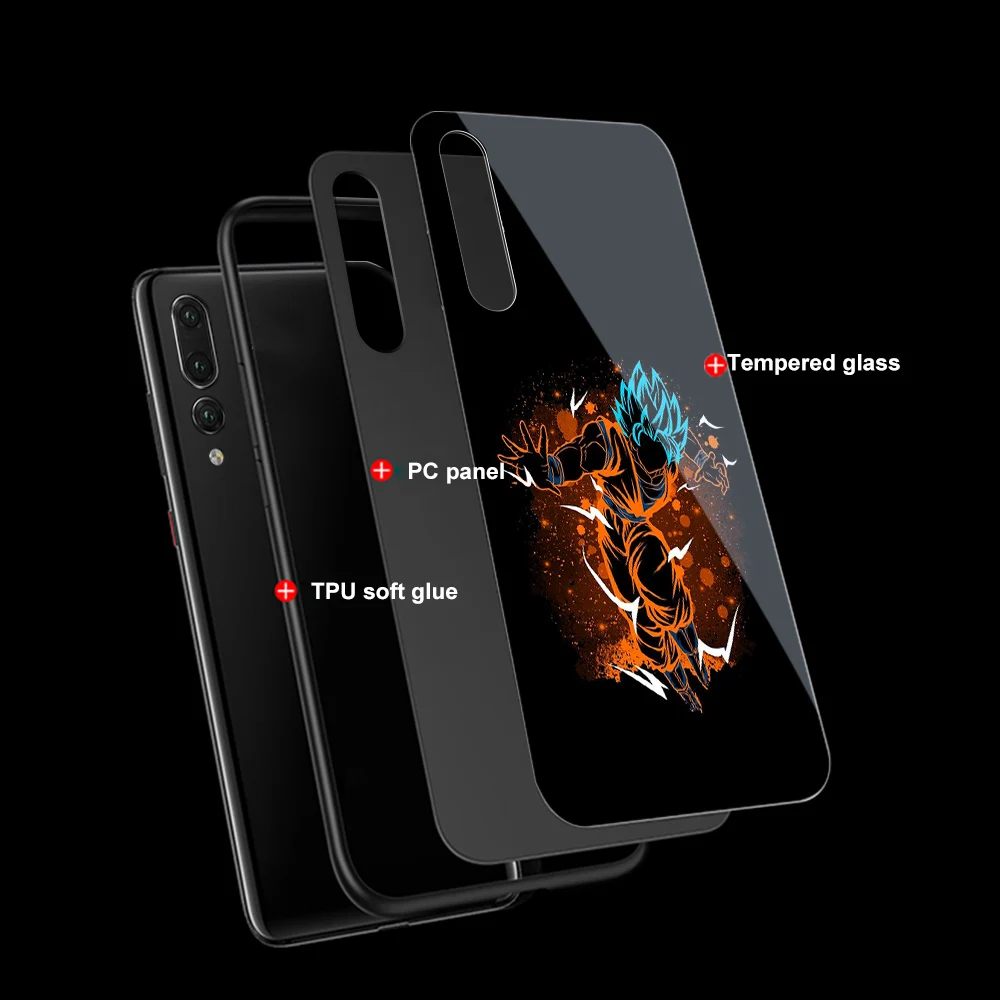 Ciciber чехол для huawei P30 P20 mate 20 Pro Lite телефона Honor 10 светящийся из закаленного стекла