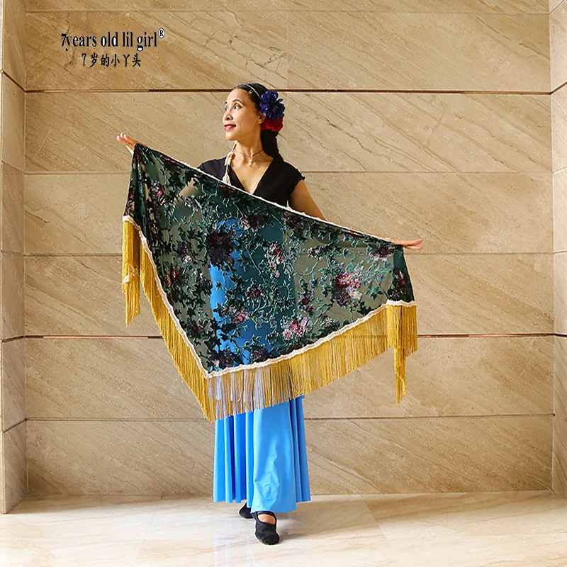 Шарф фламенко платье шарф в русском стиле украинские шали с бахромой