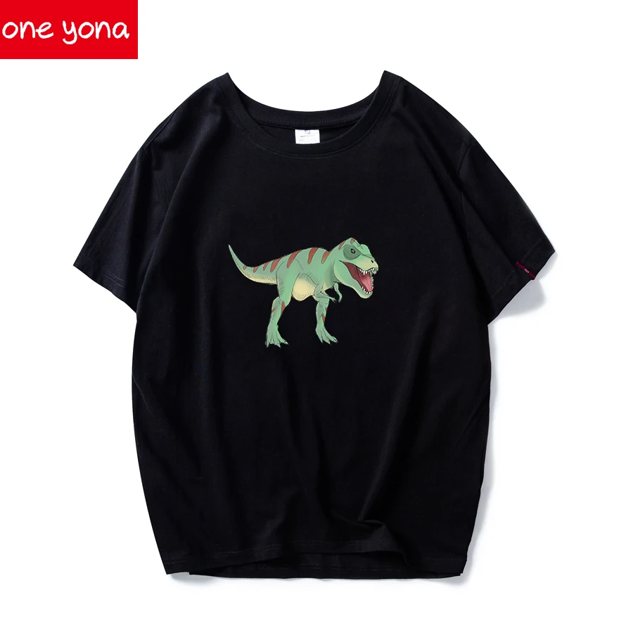 

3d Three-dimensional Animal Fashion Lady T-shirt Casual Loose Short-sleeved Black and White High-neck O-neck Short-sleeved T-shi