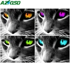 AZQSD Хо Краски Раскраска по номерам холст Краски ing Наборы кошка DIY ручной Краски ed подарок Раскраска по номерам животных украшение дома