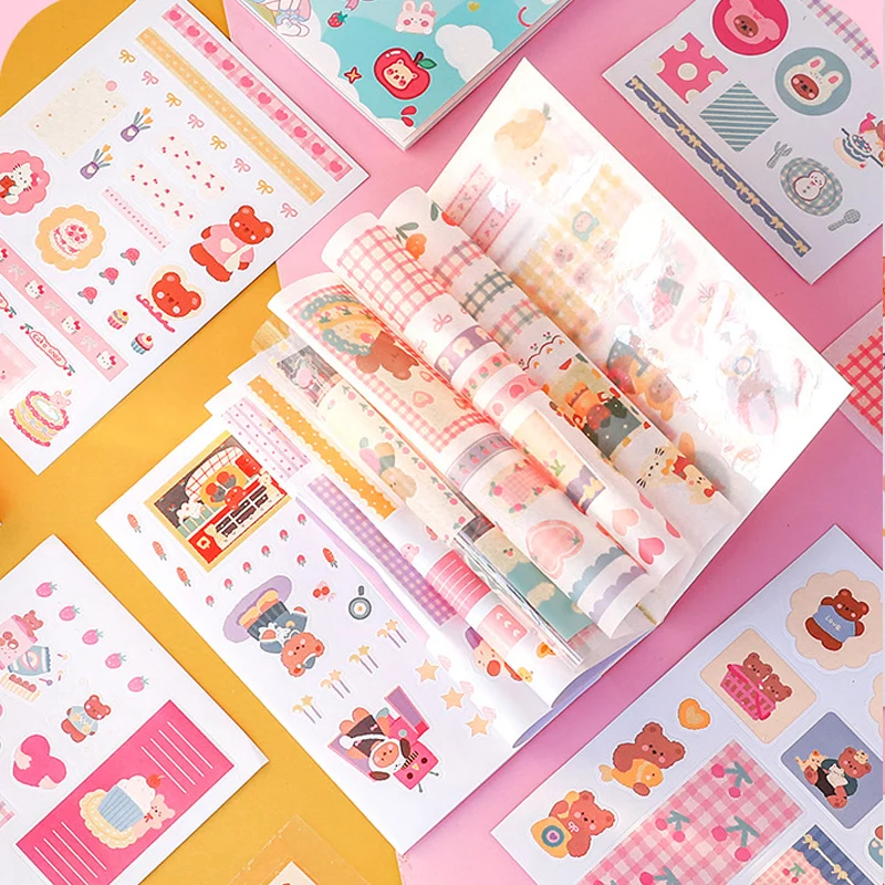 20 листов декоративные наклейки-книжки с рисунком животных | Канцтовары для офиса