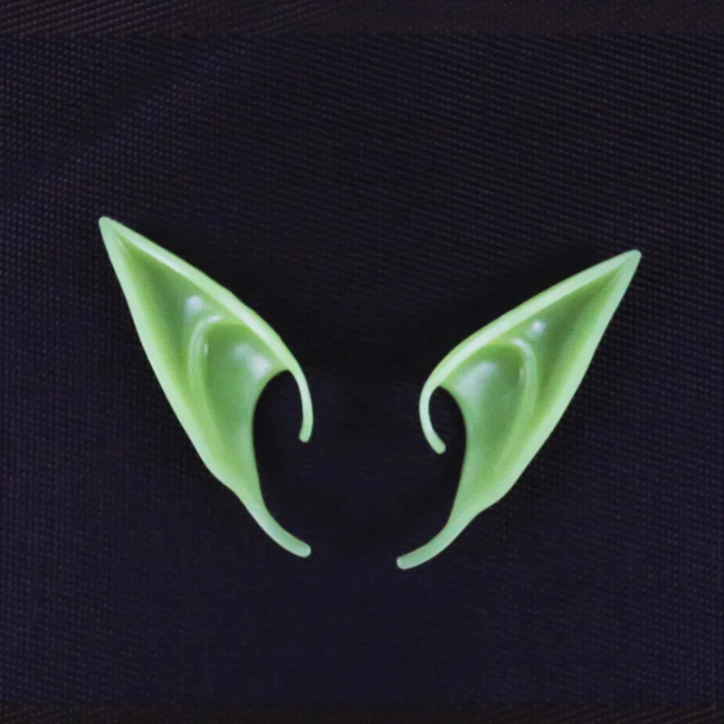 

Светящийся в темноте реквизит для косплея Сказочный Ангел светящиеся уши эльфа для Хэллоуина маскарадное платье товары для декора вечерин...