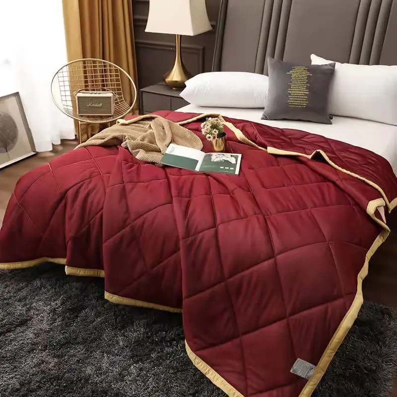 

Охлаждающее одеяло, летнее одеяло, однотонное тонкое одеяло, покрывало для кровати, моющееся покрывало, односпальное и двуспальное постельное белье, двуспальный Размер
