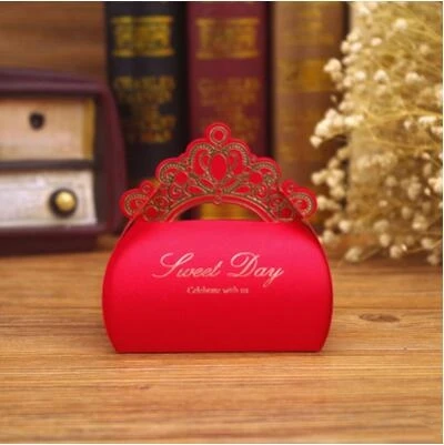 50 шт./лот Подарочная коробка с бронзовым покрытием конфет свадебный подарок