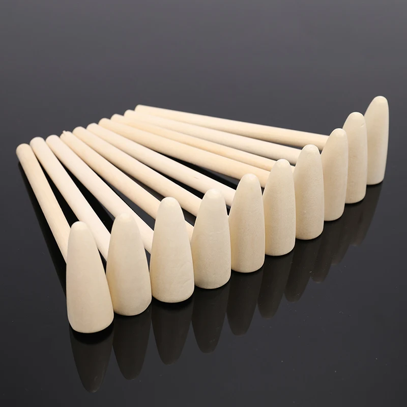 

10PCS Solid Wood Mini Hammer For Planet Cake Hammer For Kids With Flat Head Toys