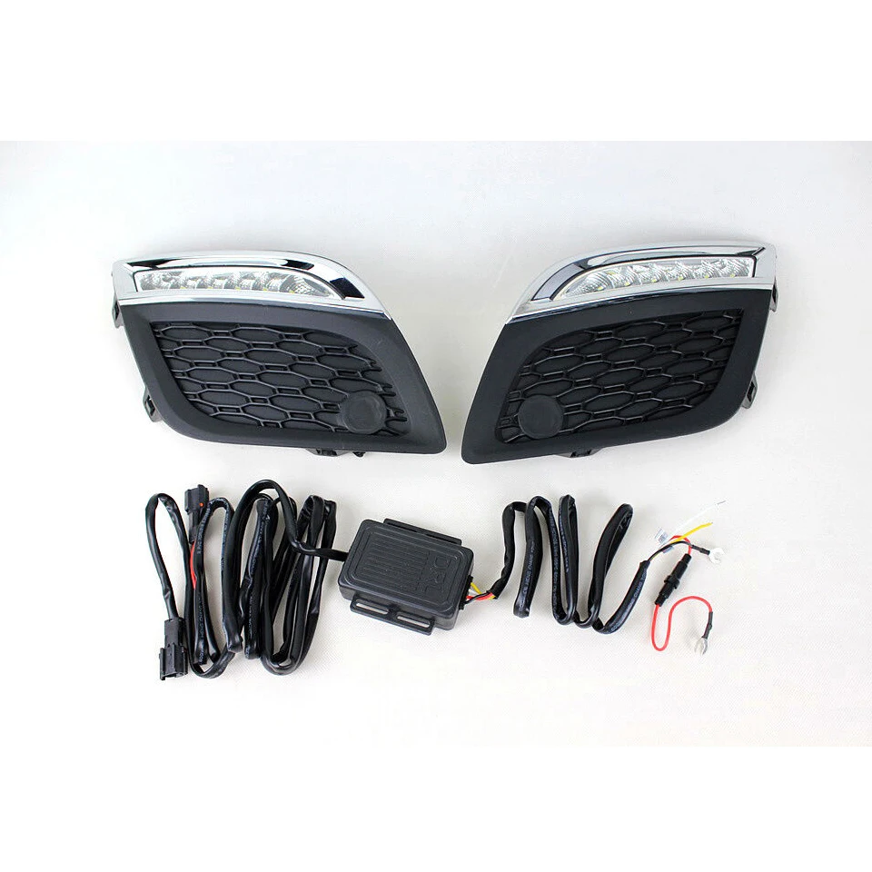 

2Pcs LED DRL Daytime Running Light With Fog Lamp Dimming Function For Volvo Xc60 2011 2012 2013