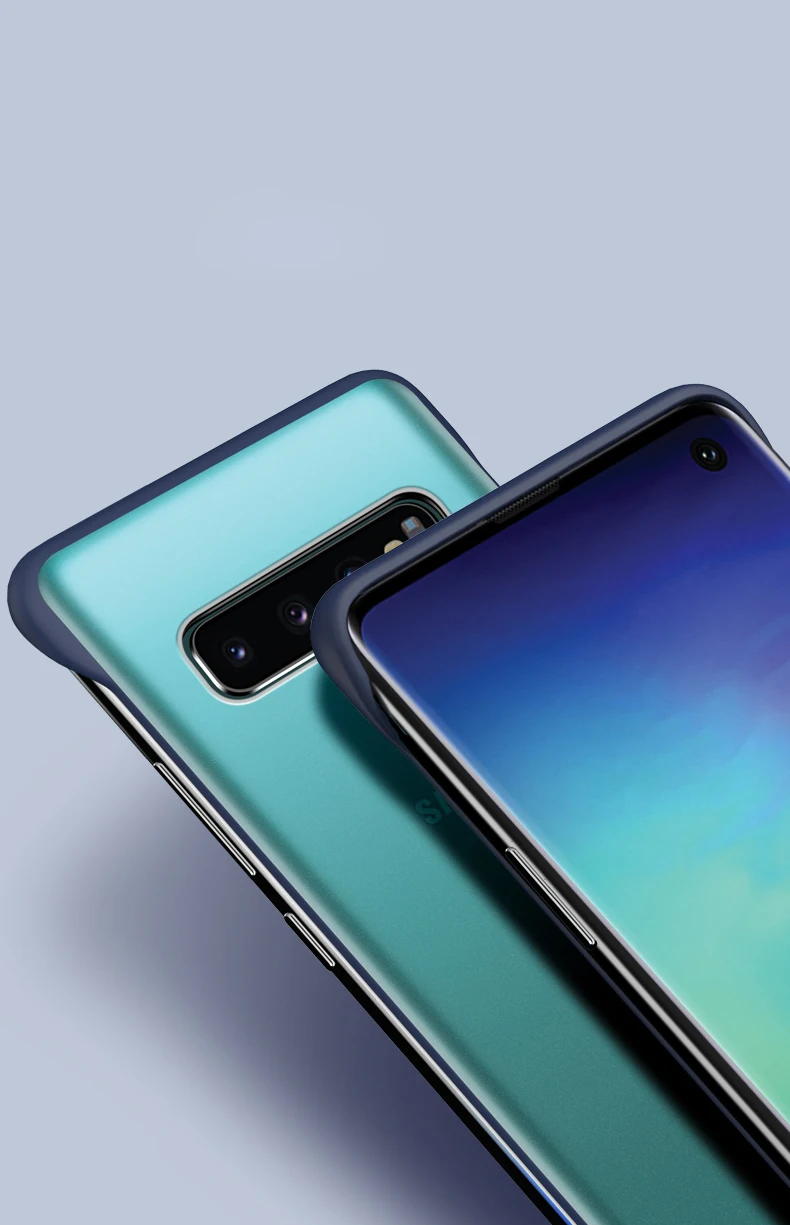 Прозрачный матовый чехол без оправы для samsung Galaxy S8 S7 S9 S10 Plus S10E S10 Lite чехол для samsung Galaxy Note 8 9 чехол