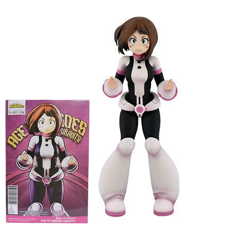

15cm ochaco uraraka estatueta anime meu herói academia figuras ochako estátua pvc figura de ação coleção modelo brinquedos