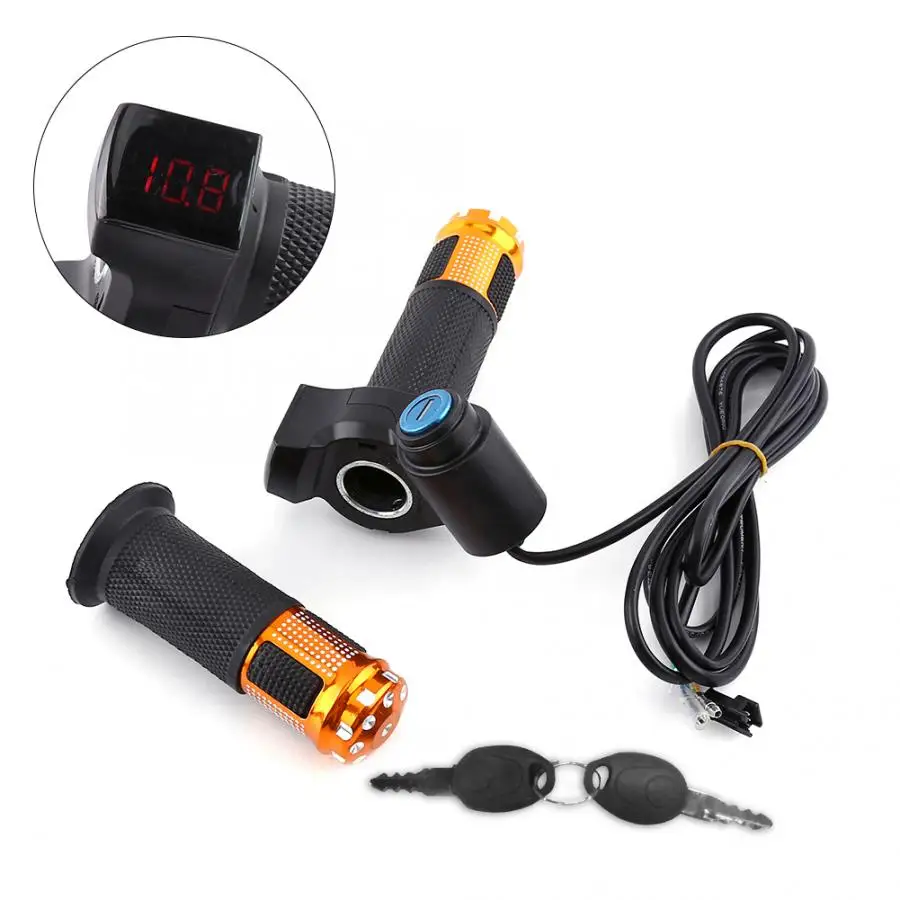 12 V-99 V электрический велосипед дроссель скутера ручка руль светодиодный цифровой