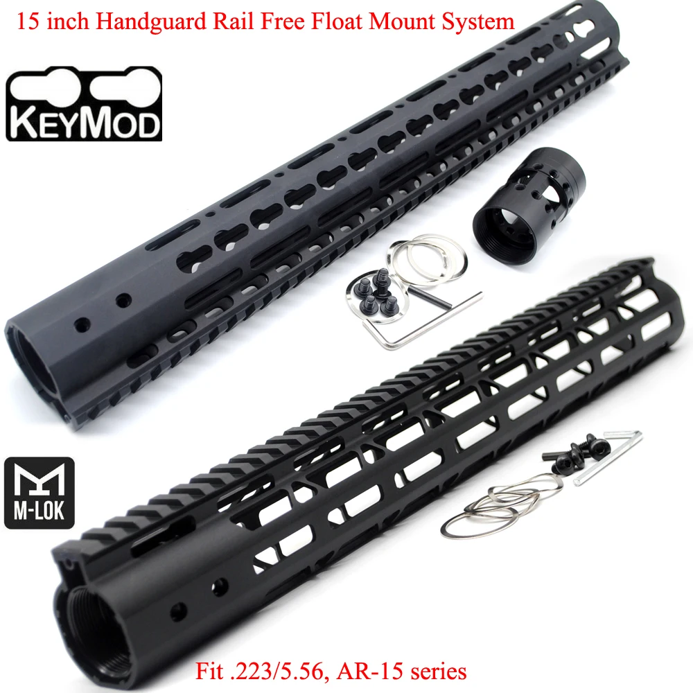 Aplus 15-дюймовый Keymod / M-lok направляющая для защиты от Пикатинни плавающая система