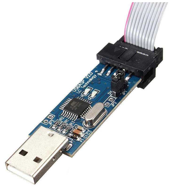 Топ USB ISP программатор загрузчик для 51 AVR/Atmega/Attiny/AVR скачать адаптер | Электроника