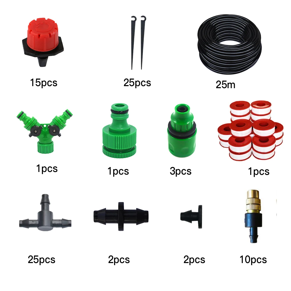

Pkydrip Automatic Drip Irrigation Kits, Garden Irrigation System with Adjustable Nozzle Sprinkler
