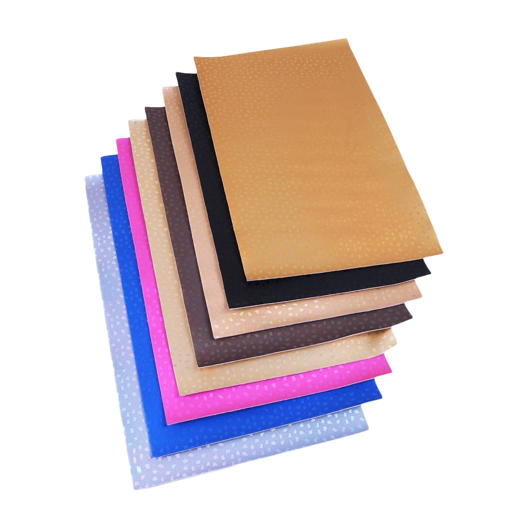 

David accessories 20*33cm dot faux artificial Synthetic leather fabric hair bow diy decoration crafts 8pcs/set,1Yc5850