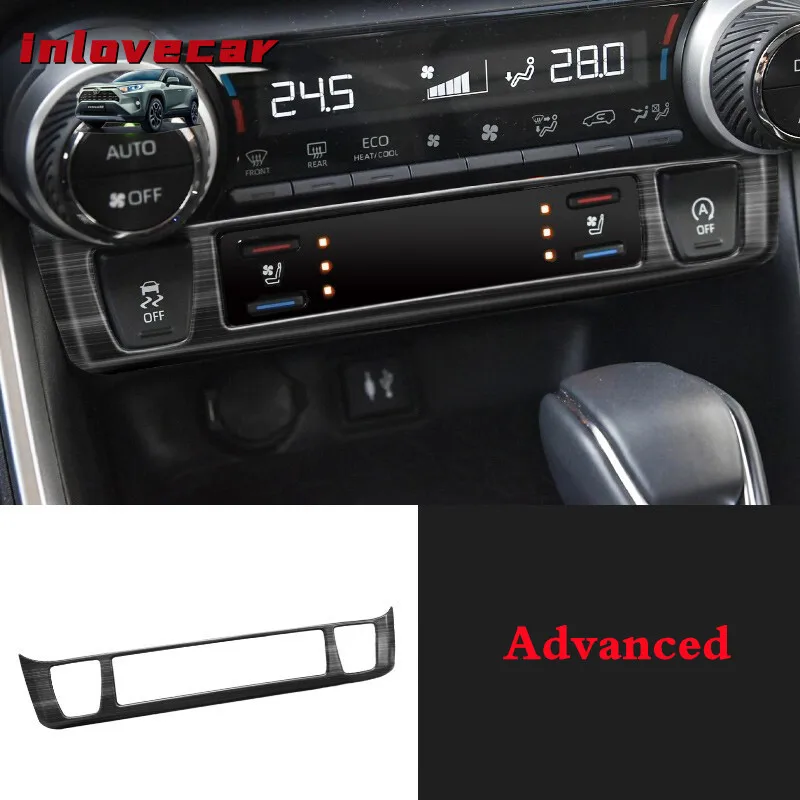 

Stainless Steel For Toyota RAV4 RAV 4 2019 2020 Water Coffee Drink Cup Holder Frame Decorative Cover Trim Car Interior Styling
