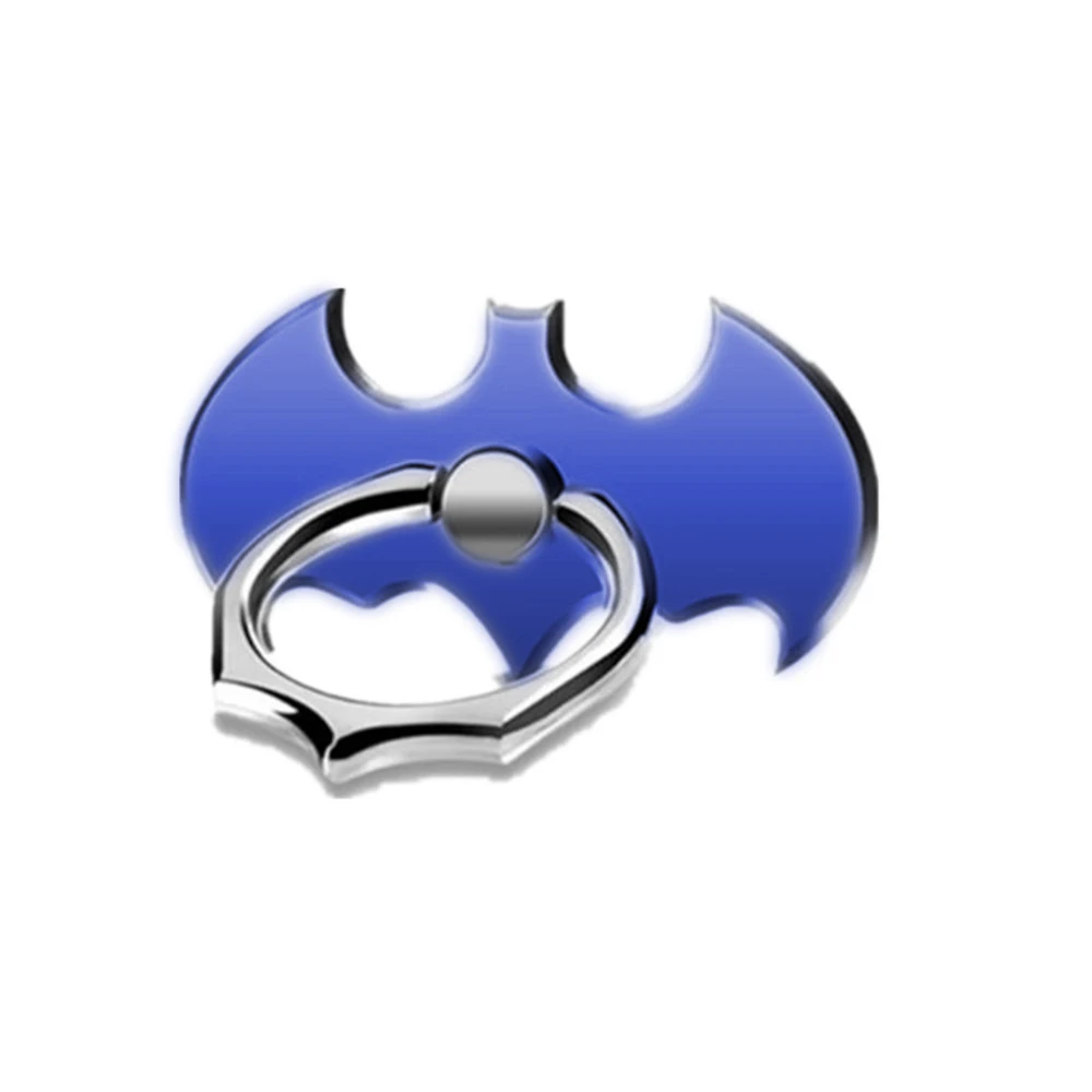 Blue SHELLNAIL 360 Вращающийся палец кольцо держатель для магнита мобильного телефона Подставка держатели для iPhone X XS Xiaomi Универсальный держатель для телефона летучая мышь - Цвет: Blue