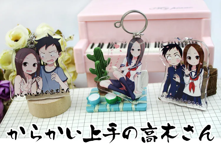 Аниме Teasing Master Takagi-san Takagi Nishikata акриловые двойные брелки