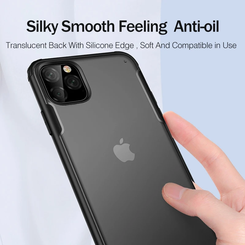 YKZ Luxury Shockproof Case For iPhone 11 Pro XS MAX Cover X XR 7 8 Plus Ultra Thin Slim Matte Hard Back Coque | Мобильные телефоны