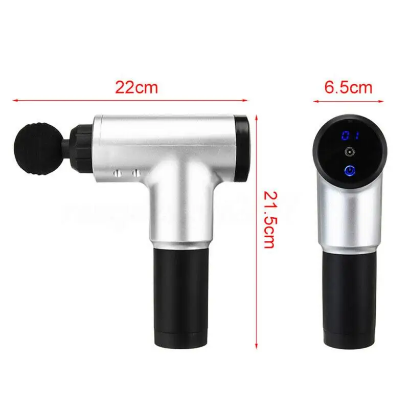 

6 Speed Massage Gun Percussion Massager Muscle Vibrating Relaxing Therapy Fitness Bar Slimming Shaping Pain Relief Fascia Gun