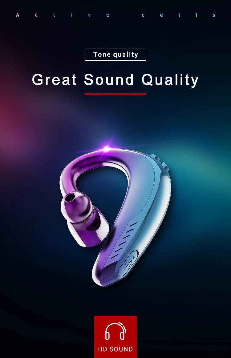 IPUDIS 5,0 Bluetooth Наушники быстрая зарядка беспроводная гарнитура Handfree 190 мАч