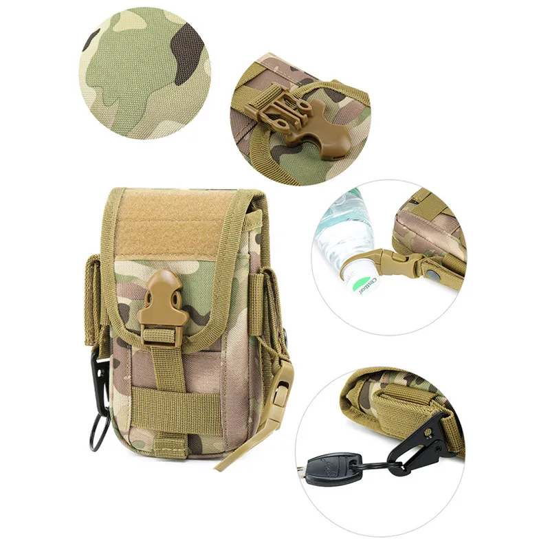 

Men Coin Purse Camouflage Changing Bag Casual Multifunctional Portable Change Storage Bags Male Oxford Card Package
