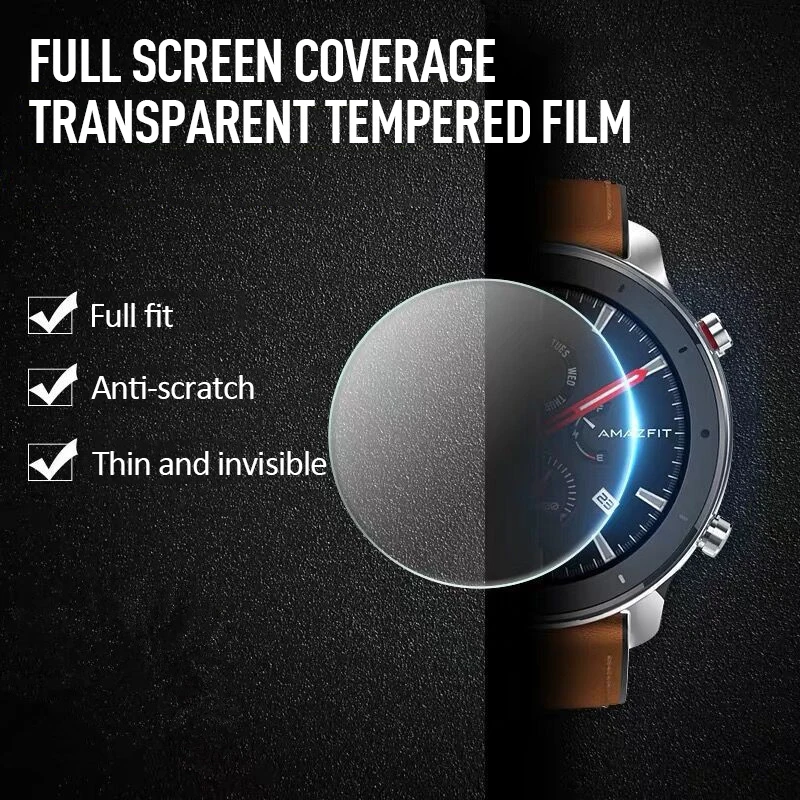 Защитное стекло для смарт-часов Huami Amazfit GTR T-Rex закаленное 9H 2.5D Защитная пленка