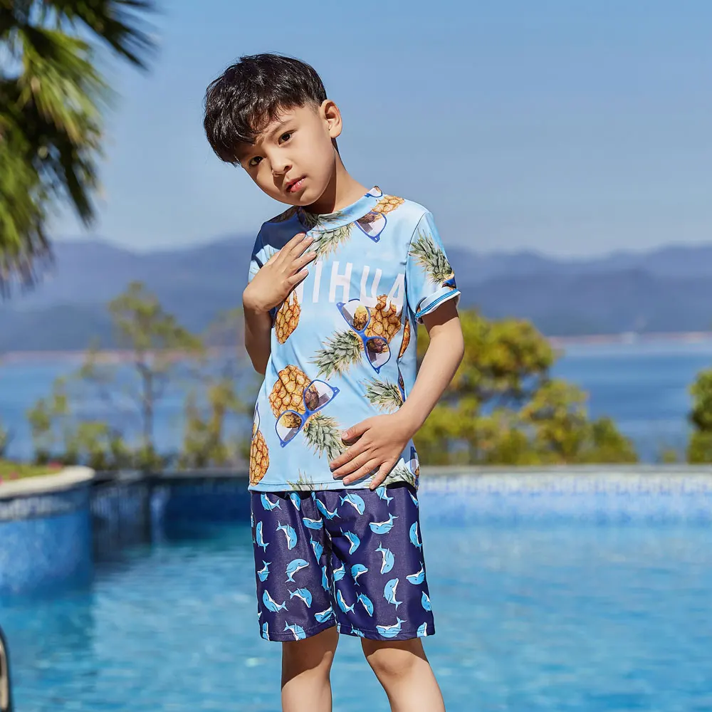 Купальный костюм с УФ защитой от солнца комплект из двух предметов топ и нижняя