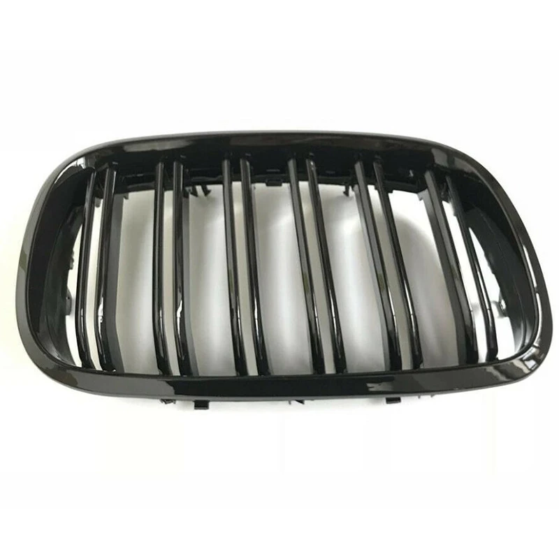 Глянцевый яркий черный Автомобильный передний бампер линия почек гриль решетки