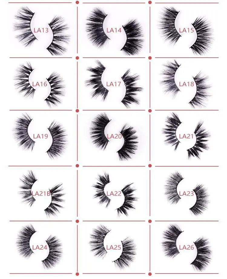 

2020 Sexy 1Pair 3D Synthetic Hair False Eyelashes Natural/Thick Long Eye Lashes Wispy Makeup Beauty 25mm