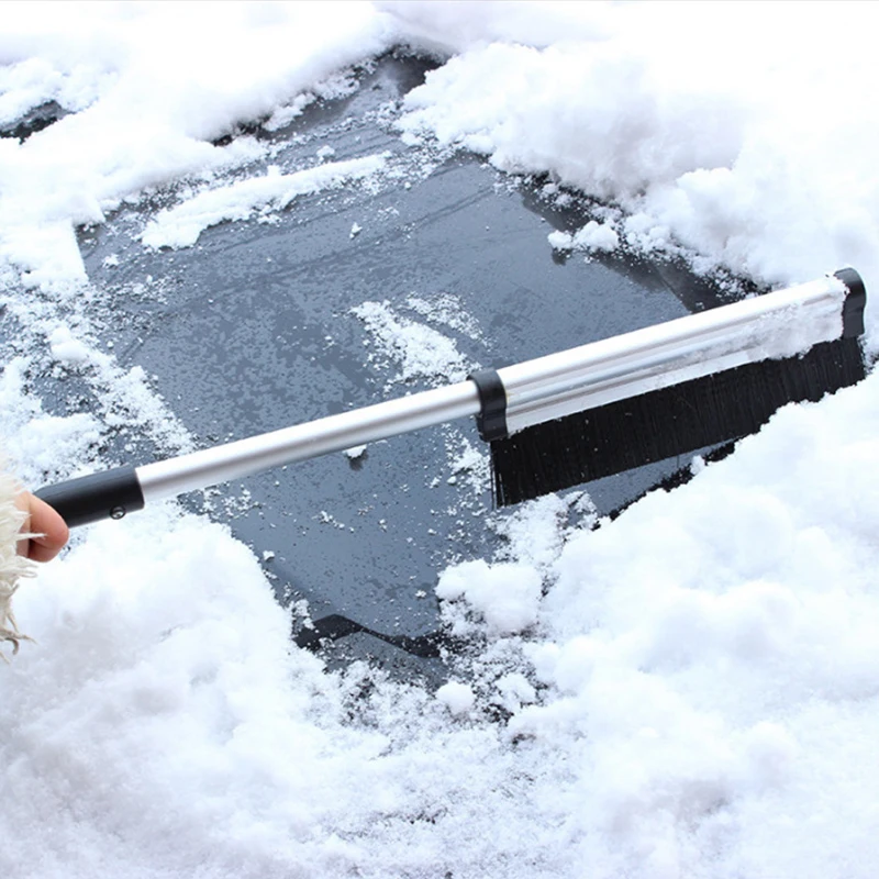 

2-In-1 Car Windshield Snow Remover Vehicle Snow Brush Portable Ice Scraper Frost Broom Cleaner Telescopic Car Accessories