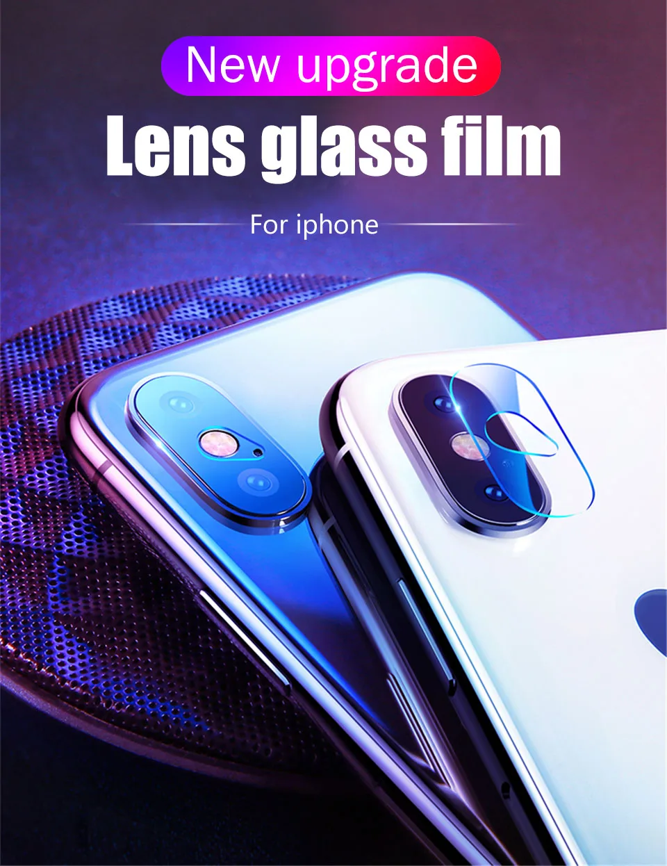 15D полное покрытие объектива камеры закаленное стекло для iPhone XS 11 Pro MAX Защита экрана для iPhone XR X 7 8 Plus защитная пленка