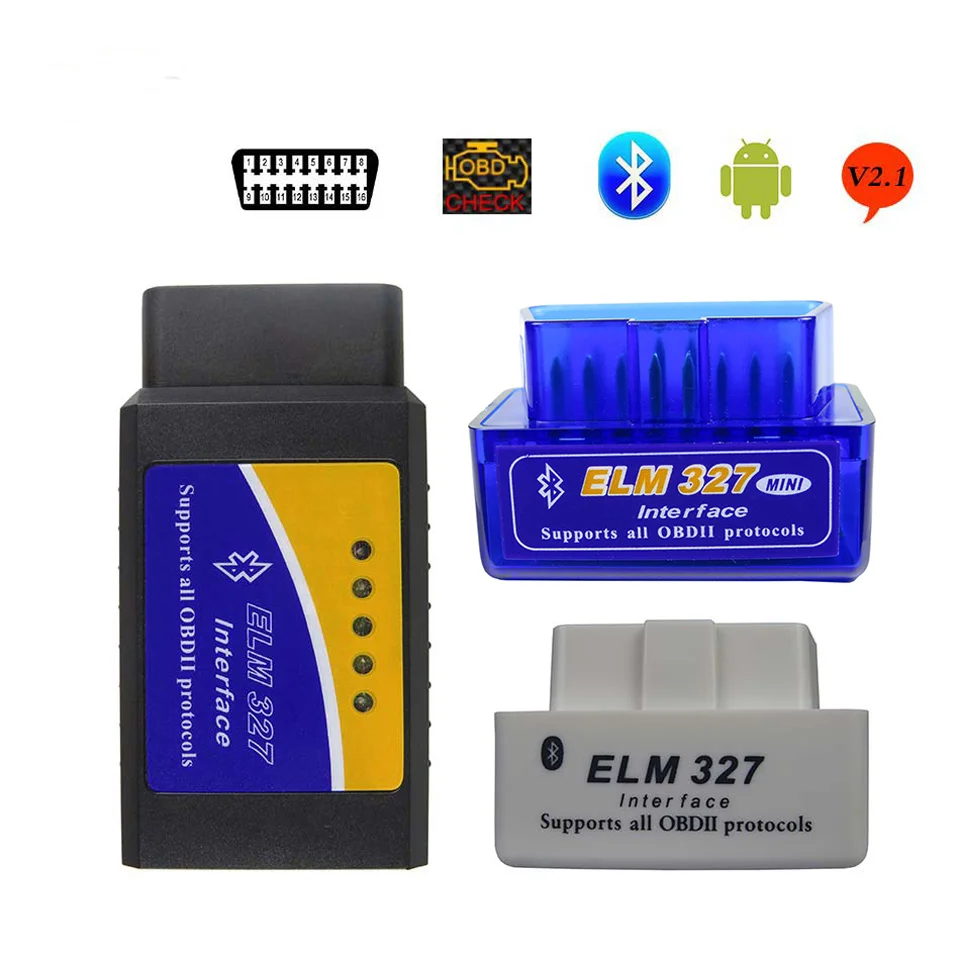 Диагностический сканер Elm327 Bluetooth OBD2 V2.1 ELM 327 V 2 1 автомобильный диагностический