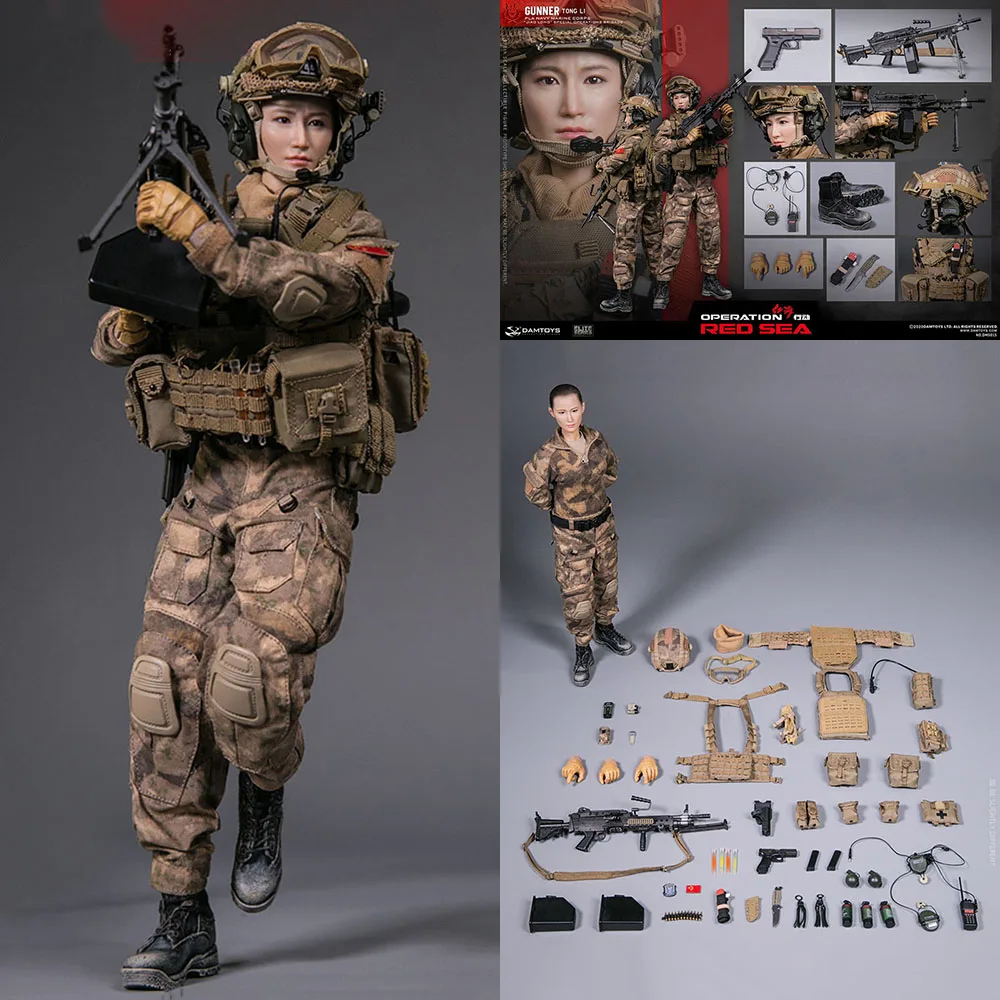 

DAMTOYS DMS015 1/6 Scale Collectible 12'' Female Soldier PLA NAVY GUNNER TONG LI Figure Model Action Figure Doll Full Set Toys