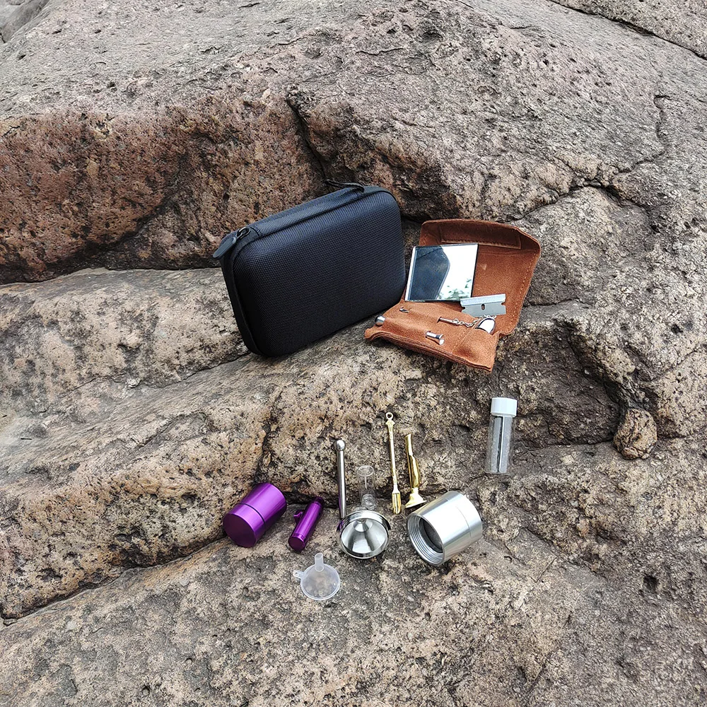 Набор табачных мешков стеклянная бутылка для таблеток алюминиевая банка табака