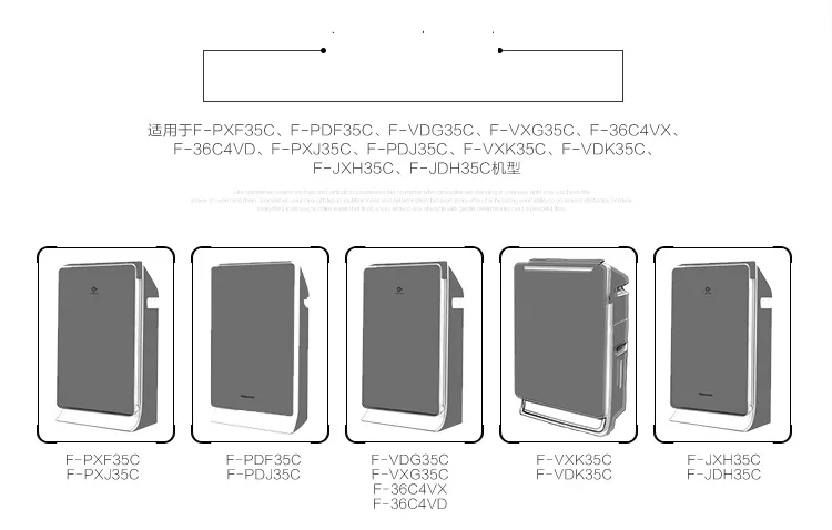 

Air Purifier Heap Filter Actived Carbon Filter for Panasonic F-PXF35C F-PDF35C F-VDG35C F-VXG35C F-36C4VX F-36C4VD Air Purifier