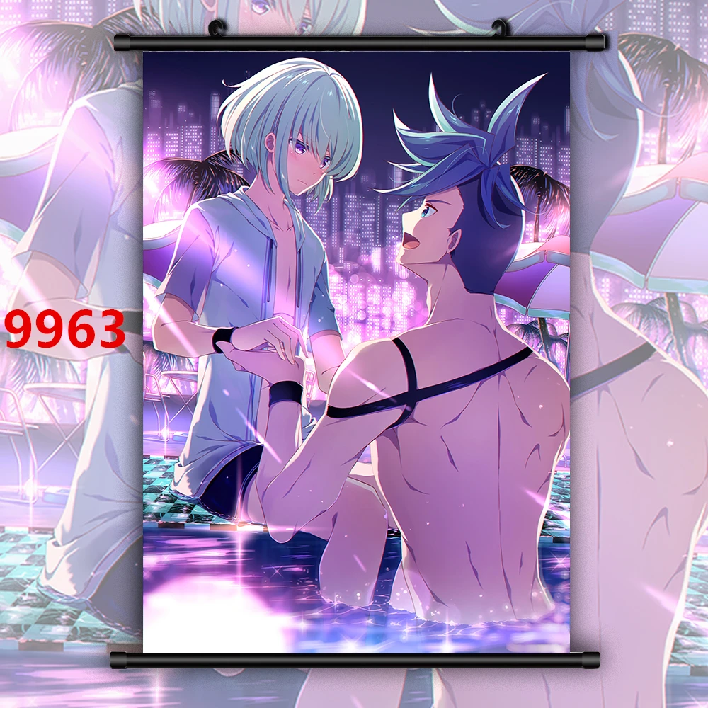 Promare YAOI Galo Thymos x Lio Fotia Аниме Манга HD Печать настенный плакат свиток |