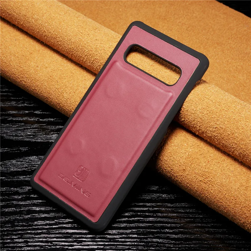 Роскошный кожаный чехол S10plus для samsung Galaxy S8, S9, S10 Plus, S10E, Note 9, 8, S7 Edge, Магнитный съемный флип-Кошелек, Чехол для карт