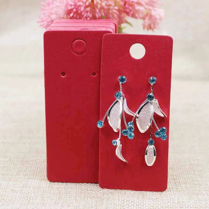 100 шт 4*9 см 2018 Горячая новинка крафт/черный/ярко-розовый/белая бумага пустая