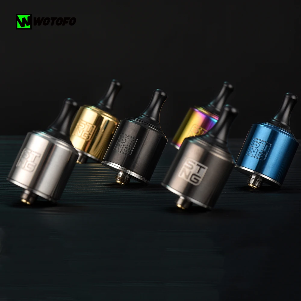 Wotofo Stng MTL RDA бак атомайзера 22 мм 5 30 Вт с одной катушкой 0 4 1.8ohm Vape танк 10 шт. хлопок и