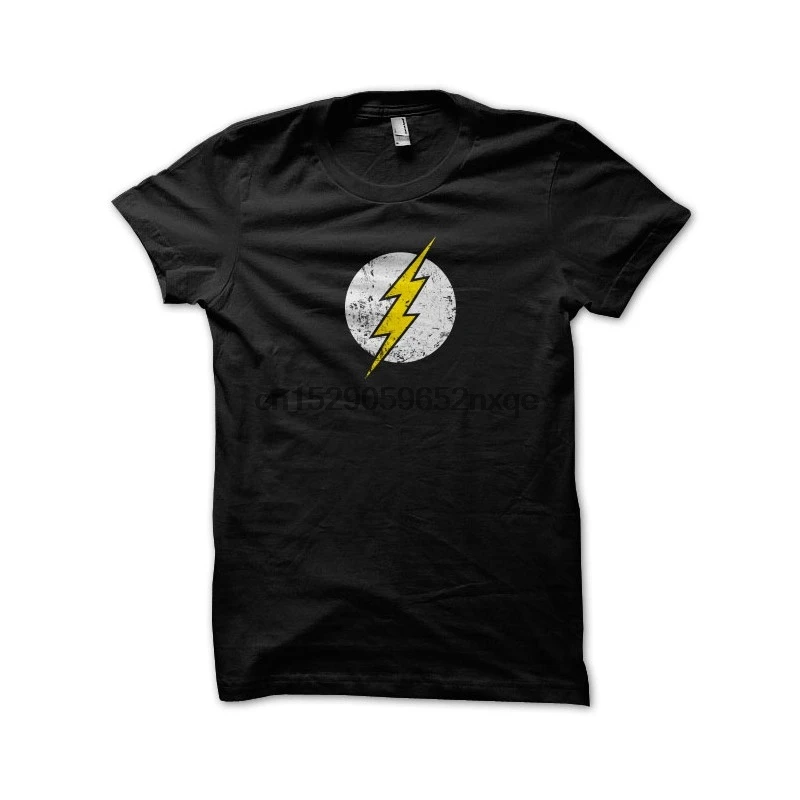 Мужская футболка Flash Classic Винтажная черные футболки женская футболка|Мужские