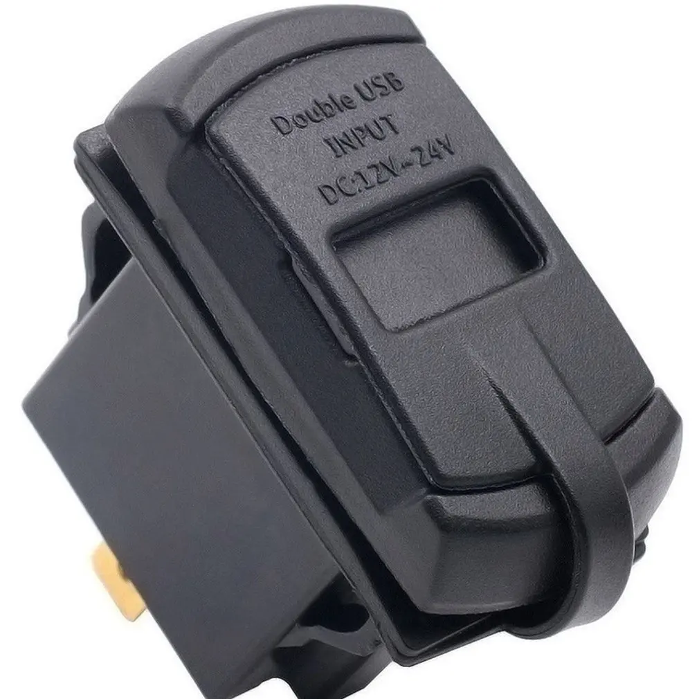 Прочный двойной USB Разветвитель 12 В для автомобильного прикуривателя мотоцикла