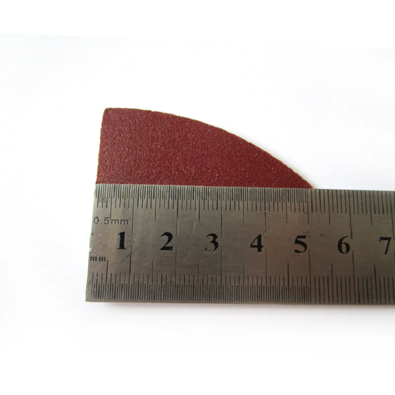 50ШТ Наждачная бумага Треугольные шлифовальные листы 38 * 52 мм Крючок и петля из