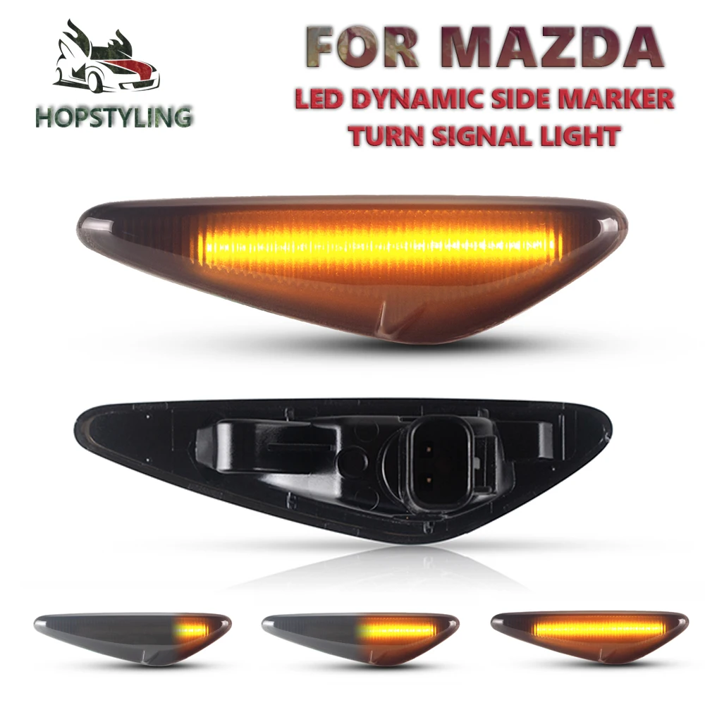 

2X LED Side Marker Indicator Light For Mazda Miata MX5 ND RX-8 6 Atenza GH 2008-2012 5 Premacy CW 2010-2013 Fiat Spyder