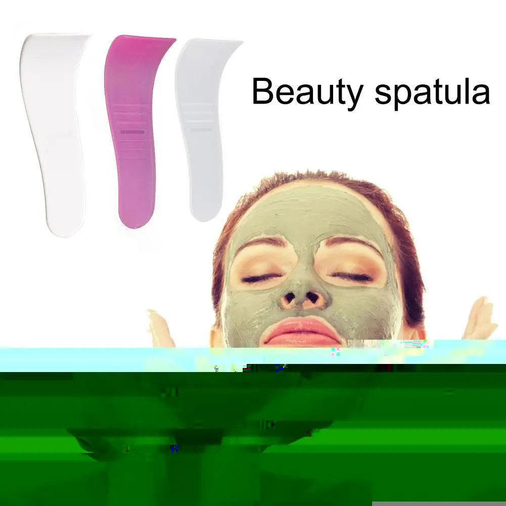 

Special Hair Removal Cream Scraper Cosmetic Scoop DIY Tools Eye Makeup Applicator Sticks Curved Mask Tool Scoop Beauty