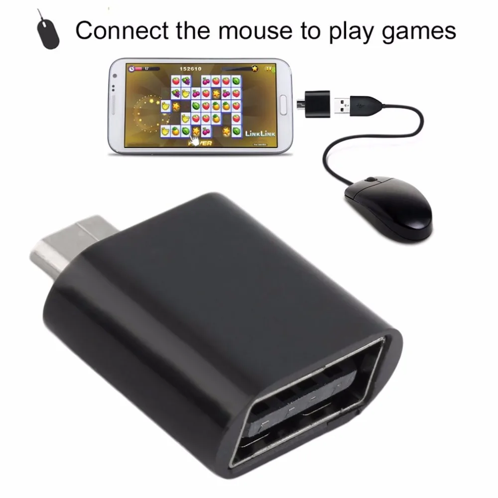 1 шт. портативный OTG конвертер Micro USB 5 pin папа к Женский адаптер для Android планшетов GPS