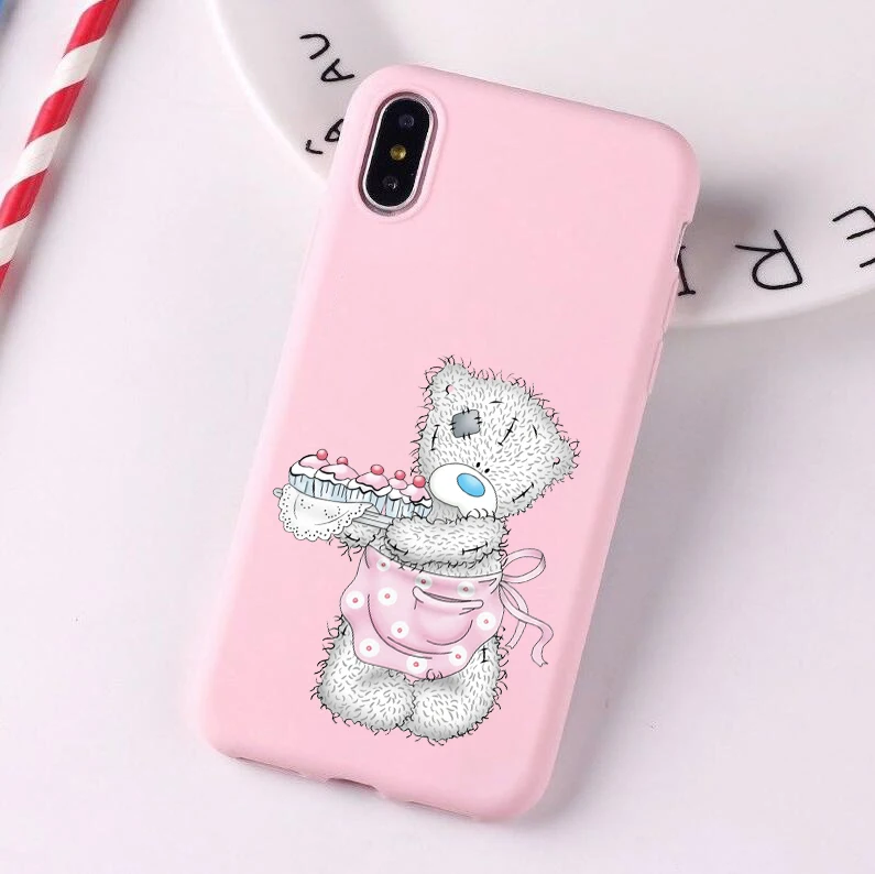 Tatty Teddy Me To You медведь Мягкий силикон конфетный чехол для телефона 6plus 7 7plus 8plus X XS XR