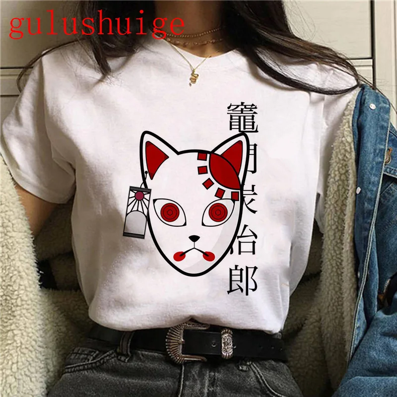 

Hot Demon Slayer Funny Cartoon T Shirt Men Fashion Kimetsu No Yaiba T-shirt Graphic Japanese Anime Tshirt Hip Hop Top Tees Male