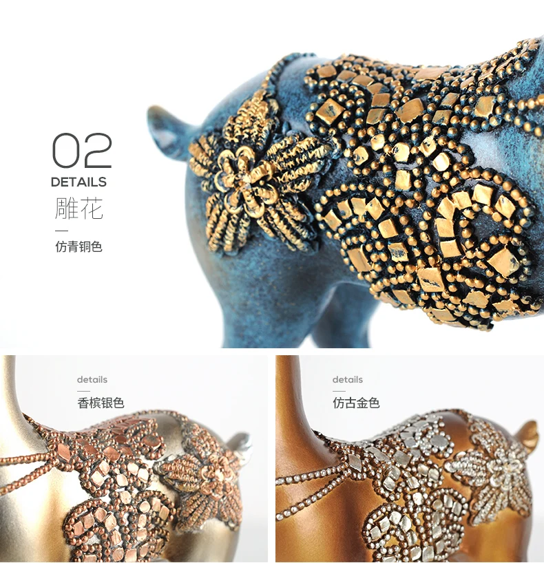 

Decorative Nordic Resin Lovers Deer Ornaments Bar Hotel Living Room Table Sculpture Home Furnishing Crafts Decor Art Luxury