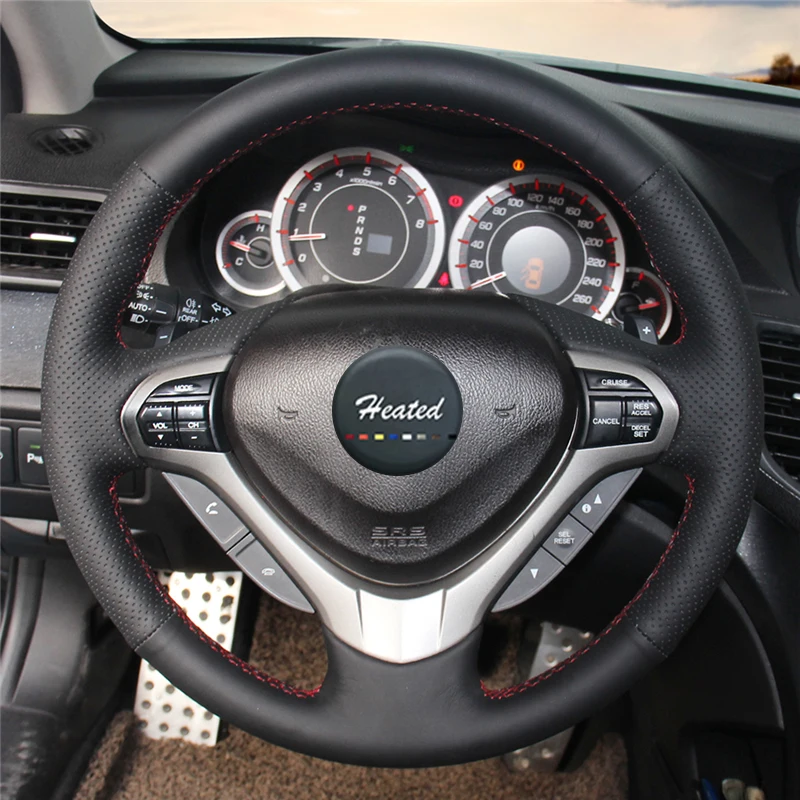 Наппа натуральная кожа стежка крышка рулевого колеса для Honda Spirior OId Accord capa para volante