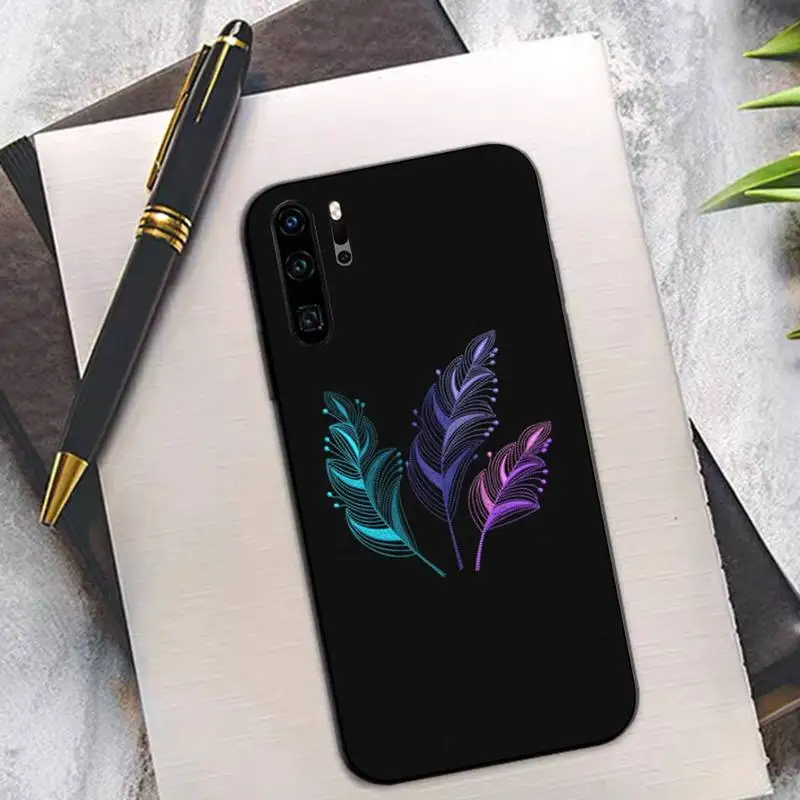 TOPLBPCS Модный чехол для телефона с перьями huawei P8 P9 p10 p20 P30 P40 pro lite psmart 2019 | Мобильные