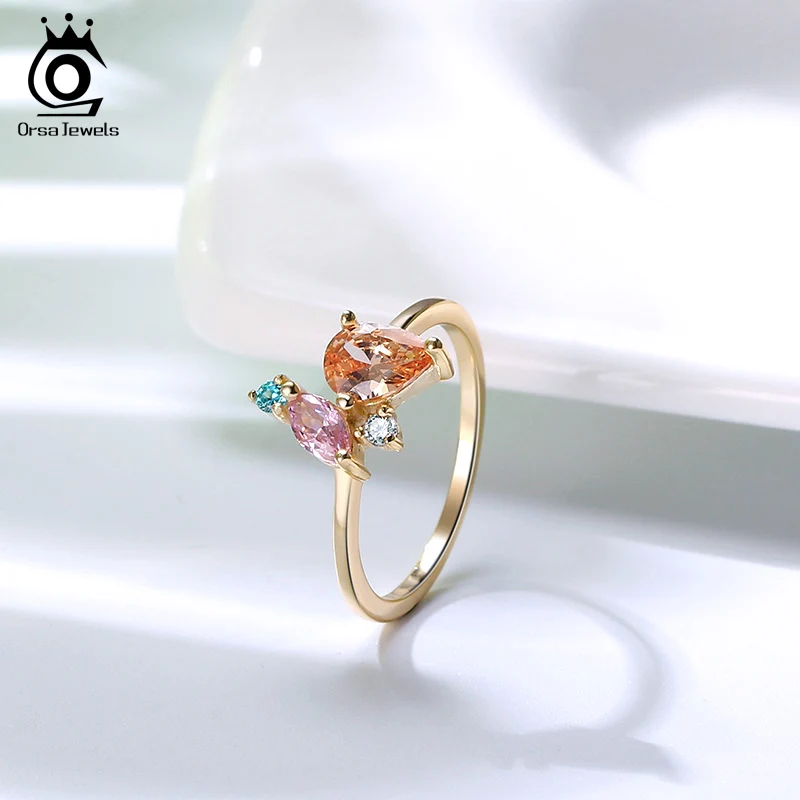 ORSA JEWELS кольцо Изысканный мульти Цвет 925 серебряные ювелирные изделия комплект
